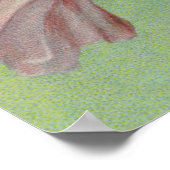 Vintage Kerstmis, Victoriaans engel met Cherub Poster (Hoek)