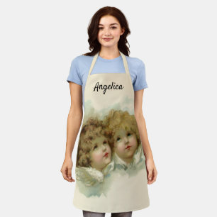 Vintage Kerstmis, Victoriaans Engelsen in de wolke Schort