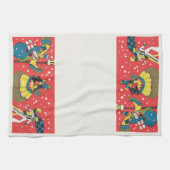 Vintage Kerstmis, Victoriaans familie Theedoek (Horizontaal)