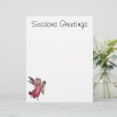 Vintage Kerstmis, Victoriaans Guardian Angel (Staand voorkant)