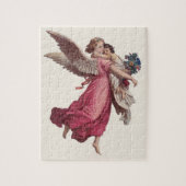 Vintage Kerstmis, Victoriaans Guardian Angel Legpuzzel (Verticaal)