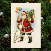 Vintage Kerstmis, Victoriaans kerstballonnen Poster