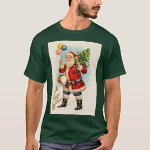 Vintage Kerstmis, Victoriaans kerstballonnen T-shirt