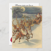 Vintage Kerstmis - Victoriaans kerstbekentenis Kaart (Voorkant / Achterkant)