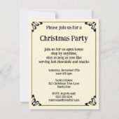 Vintage Kerstmis - Victoriaans kerstbekentenis Kaart (Achterkant)