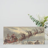 Vintage Kerstmis - Victoriaans kerstbekentenis Kaart (Staand voorkant)