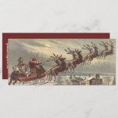 Vintage Kerstmis - Victoriaans kerstbekentenis Kaart (Voorkant / Achterkant)