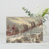 Vintage Kerstmis - Victoriaans kerstbekentenis Kaart (Staand voorkant)