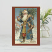 Vintage Kerstmis - Victoriaans kerstbekentenis Kaart (Staand voorkant)