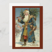 Vintage Kerstmis - Victoriaans kerstbekentenis Kaart (Voorkant / Achterkant)