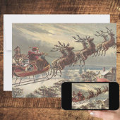 Vintage Kerstmis - Victoriaans kerstbekentenis Kaart