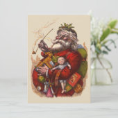 Vintage Kerstmis - Victoriaans kerstbekentenis Kaart (Staand voorkant)