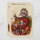 Vintage Kerstmis - Victoriaans kerstbekentenis Kaart (Voorkant / Achterkant)