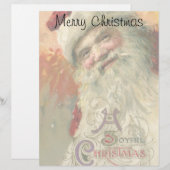 Vintage Kerstmis, Victoriaans kerstcadeauportret (Voorkant / Achterkant)