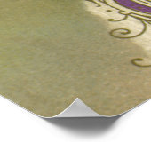 Vintage Kerstmis, Victoriaans kerstcadeauportret Poster (Hoek)