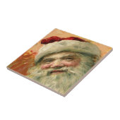 Vintage Kerstmis, Victoriaans kerstcadeauportret Tegeltje (Zijkant)