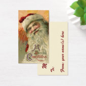 Vintage Kerstmis, Victoriaans kerstcadeauportret Visitekaartjes (Bureau)
