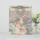 Vintage Kerstmis, Victoriaans kerstkinderen (Staand voorkant)