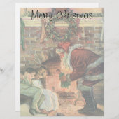 Vintage Kerstmis, Victoriaans kerstkinderen (Voorkant / Achterkant)