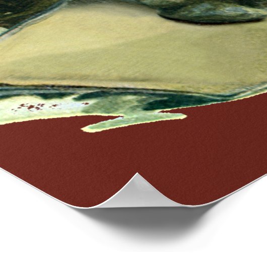 Vintage Kerstmis, Victoriaans kerstkinderen Poster (Hoek)