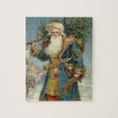 Vintage Kerstmis, Victoriaans kerstman met boom Legpuzzel (Verticaal)