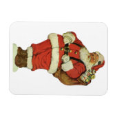Vintage Kerstmis, Victoriaans kerstman met speelgo Magneet (Horizontaal)