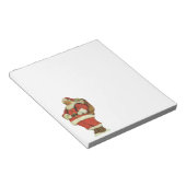 Vintage Kerstmis, Victoriaans kerstman met speelgo Notitieblok (Schuin)