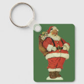 Vintage Kerstmis, Victoriaans kerstman met speelgo Sleutelhanger (Voorkant)