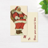 Vintage Kerstmis, Victoriaans kerstman met speelgo Visitekaartjes (Bureau)