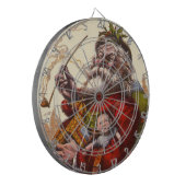 Vintage Kerstmis, Victoriaans kerstspeelgoed Dartbord (Voorkant Links)