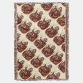 Vintage Kerstmis, Victoriaans kerstspeelgoed Deken (Voorkant Verticaal)