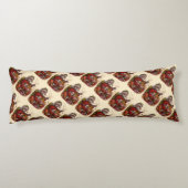 Vintage Kerstmis, Victoriaans kerstspeelgoed Lichaamskussen (Achterkant)