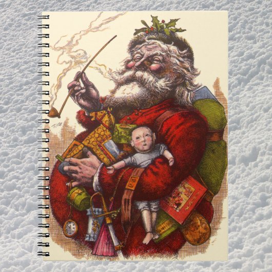 Vintage Kerstmis, Victoriaans kerstspeelgoed Notitieboek