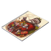 Vintage Kerstmis, Victoriaans kerstspeelgoed Notitieboek (Linkerzijde)