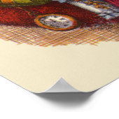 Vintage Kerstmis, Victoriaans kerstspeelgoed Poster (Hoek)