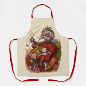 Vintage Kerstmis, Victoriaans kerstspeelgoed Schort (Voorkant)