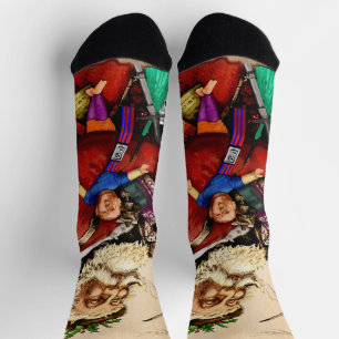 Vintage Kerstmis, Victoriaans kerstspeelgoed Sokken