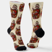 Vintage Kerstmis, Victoriaans kerstspeelgoed Sokken (Gebogen)