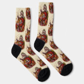 Vintage Kerstmis, Victoriaans kerstspeelgoed Sokken (Rechts)