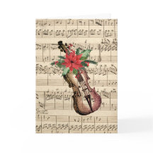Vintage Kerstmis Violin en vel Music