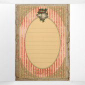 Vintage Kerstmis - Wenskaart Drieluik Wenskaart (Binnenkant midden)