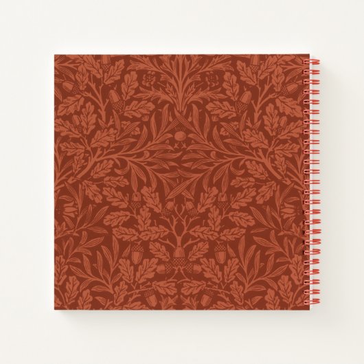 Vintage Kerstmis, William Morris Notitieboek (Achterkant)