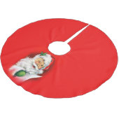 Vintage Kerstmis Winking Santa Kerstboom Rok (Gekanteld)
