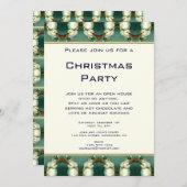 Vintage Kerstmis, Winter, sneeuw, Snowman Pattern Kaart (Voorkant / Achterkant)