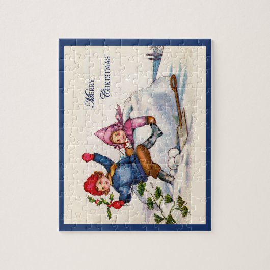 Vintage Kerstmis Wish Puzzle Legpuzzel (Verticaal)