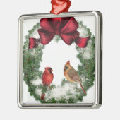 Vintage Kerstmis Wreath Metalen Ornament (Links)