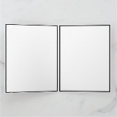 Vintage Kerstmis Zwarte witte kerstkerstkerstkerst Bedankkaart (Binnen)