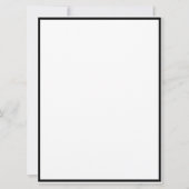 Vintage Kerstmis Zwarte witte kerstkerstkerstkerst Kaart (Achterkant)