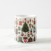 Vintage Kerstmispatroon Mok (Center)