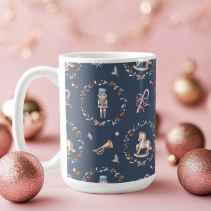 Vintage Kerstmok met Speelsoldaat Koffiemok